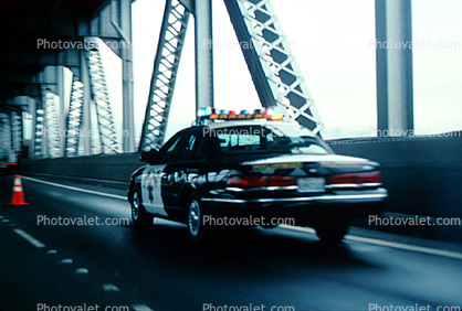 squad car, San Francisco Oakland Bay Bridge, Ford Interceptor