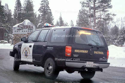 Highway-50, CHP, Ford SUV, Sierra-Nevada, Highway 50