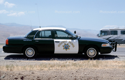 CHP, Squad Car, Kern County, Interstate Highway I-5, Ford Interceptor