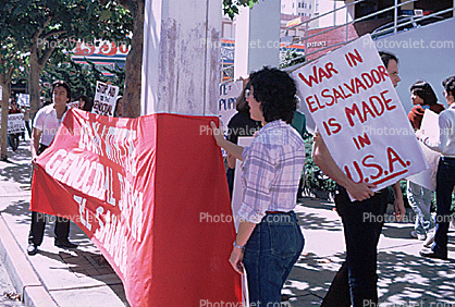 El Salvador Protest, Duarte Out of El Salvador, 26 September 1981