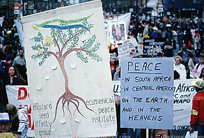 Tree of Life, Peace in South Africa, Martin Luther King Jr. Day Parade, MLK, June 20 1986, 1980s