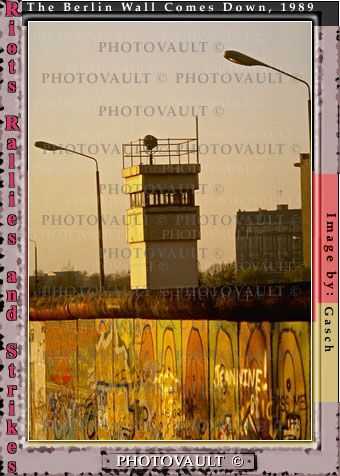guard tower, Berlin Wall, Iron Curtain