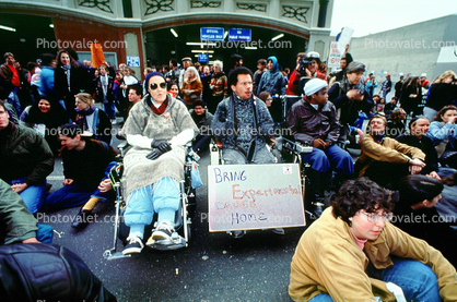 Wheelchair, Anti-war protest, First Iraq War, January 15 1991