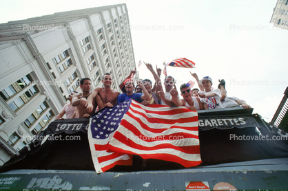ticker tape parade, victory over Kuwait and Iraq, US troops, New York City, summer, Manhattan, Celebration