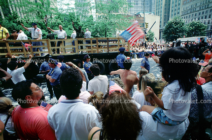 summer, ticker tape parade, victory over Kuwait and Iraq, New York City, Manhattan, Celebration