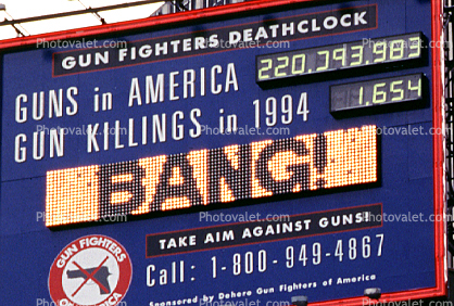 Gun Control, Guns in America, 17 January 1994