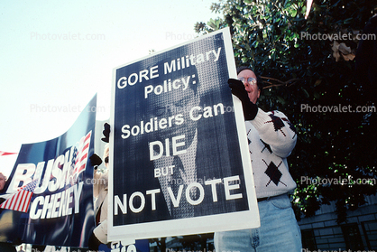 Gore Military Policy, Soldiers can Die but Not Vote, Nashville, Tennessee