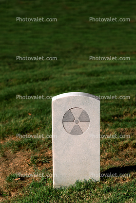 Radiation, Nuclear Symbol, Gravestone, marker
