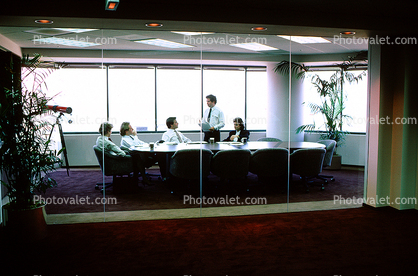 Business Woman, Conference Room, Meeting, table