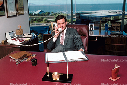 Office, Man, Phone, landline, businessman