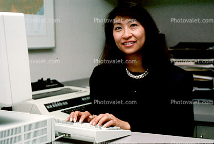 Business Woman on computer