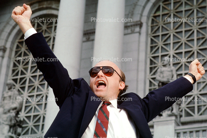 Yelling Businessman, politician, anger, shouting man, Victory, victor, suit, businessman