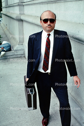 Scumbag Businessman, briefcase, pride, proud, mustache, self assured