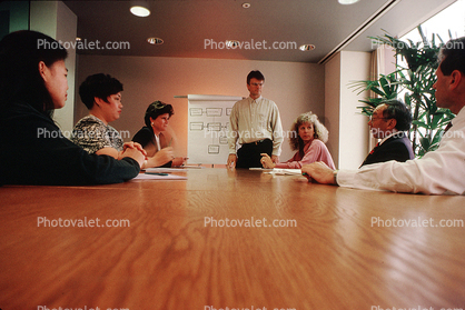 Conference Room, meeting, meet, converse, interacting, interaction, conversing, conversation, 1990's