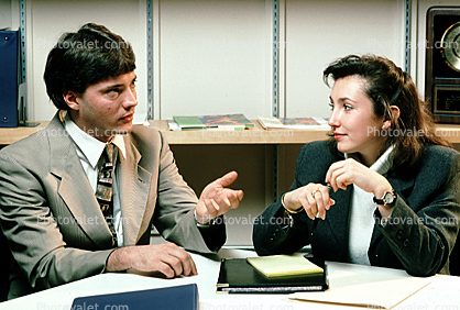 Man, Woman, meeting, conversing, connecting, interacting, businessman