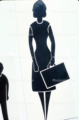 Stick Figure, silhouette, Woman, Female, businesswoman