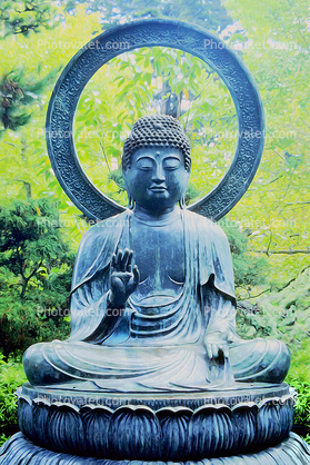 Buddha Statue, Abstract