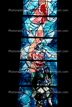 Stained Glass Window, Church, Zurich, Switzerland
