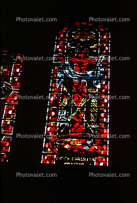 Stained Glass Window, Sacre Coeur Basilica