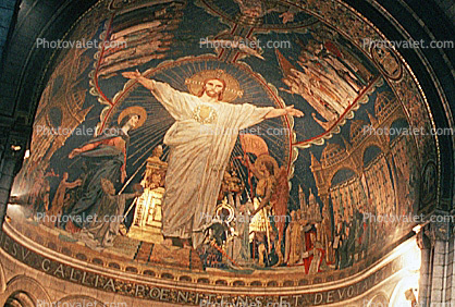 Jesus Christ, Fresco, Sacre Coeur Basilica