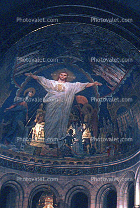 Jesus Christ, Fresco, Sacre Coeur Basilica