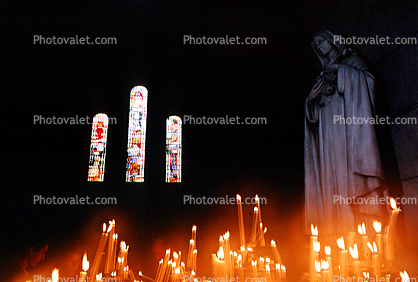 crooked Candles, Stained Glass, Sacre Coeur Basilica