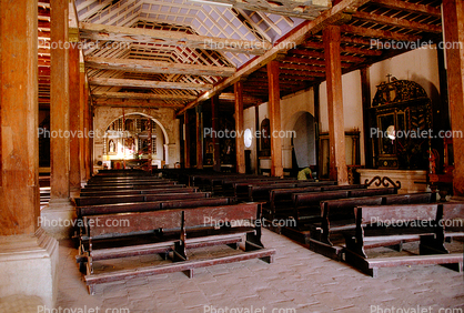 Pews, Church, Altar, Panchomalco El Salvador