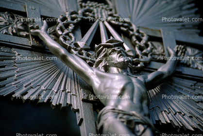 Jesus on a Metal Cross, Crucifix, Isle of Pines