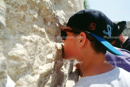 Bar Mitzvah Boy at the Western Wall, (Wailing Wall), Jerusalem