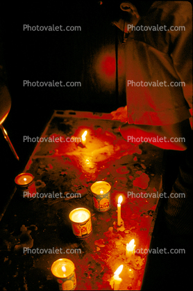 Candles at the Prayer Hall, Jerusalem