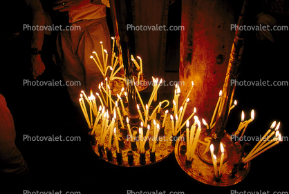 Candles, Church of the Nativity, Jostinian Basilica, Bethlehem