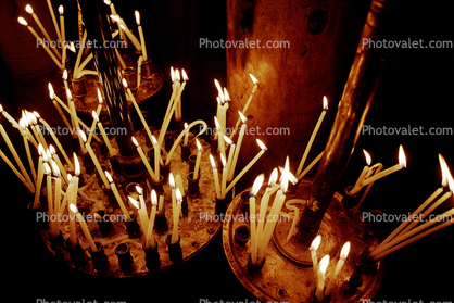 Candle Lighting, Church of the Nativity, Basilica, Armenian Apostolic, Greek Orthodox, Roman Catholic, Bethlehem