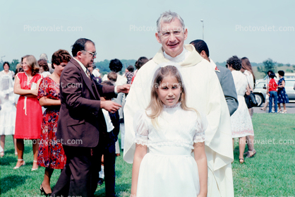 First Holy Communion, Priest, Girl, Catholic, Hudson Florida
