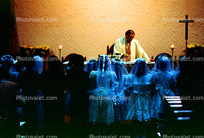 girls, dresses, formal, First Holy Communion, Roman Catholic Church