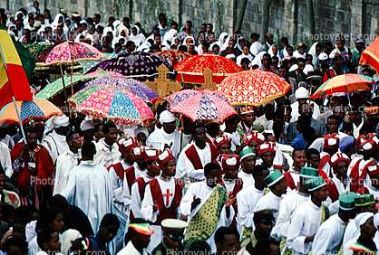 Umbrellas, Epiphany, Addis Ababa, Ethiopia