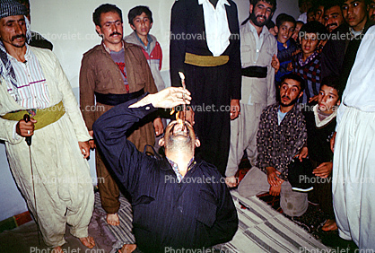 Zikr (remembrance) ceremony, Nejar, Kurdistan, Iran