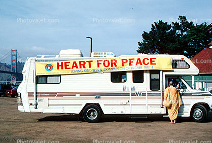 Heart for Peace, Golden Gate Bridge, Winnebego, RV