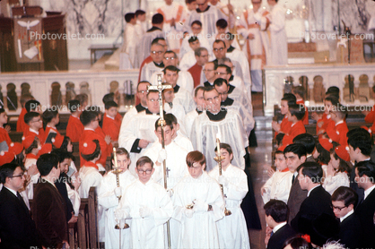 Church, Altar Boys, Service, March 1968