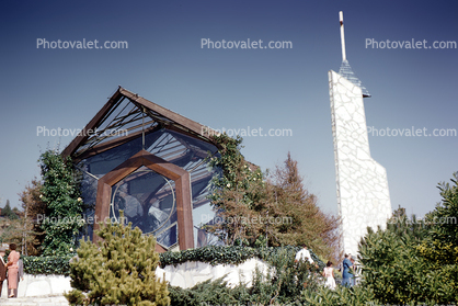 Glass Church, Wayfarers Chapel, Palos Verdes Peninsula, Los Angeles, California, 1970s