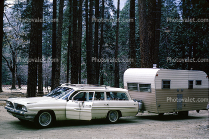 Station Wagon, Trailer, Car, Automobile, Vehicle, 1960s
