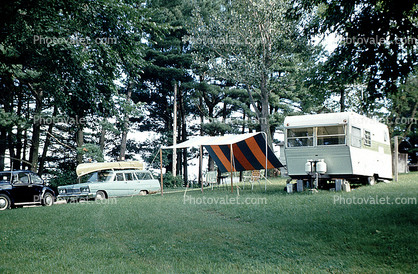 Trailer, Canoe, Station Wagon, Cars, vehicles, August 1972, 1970s