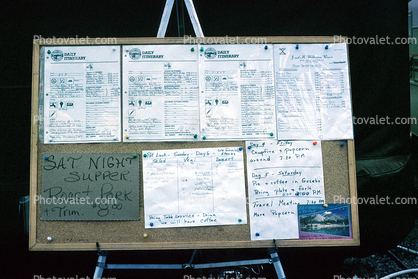 Bulletin Board, Muncho Lake, June 1993