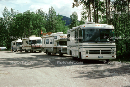 water, lake, roadside stop, FLAIR RV Motorhome, July 1993