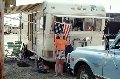 Holiday Ramblers, Trailer Camping, Daytona Beach, Florida, April 1976, 1970s