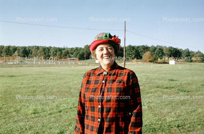 Happy Camper Woman, hat, shirt