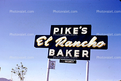Pike's El Rancho, Baker, Vacancy