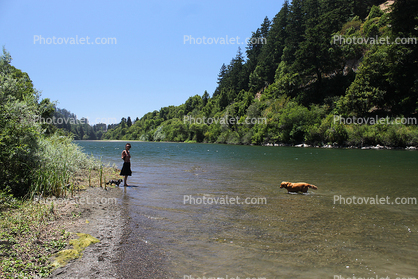 Beata at the Russian River in Sonoma County