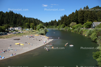 Russian River, Monte Rio, Sonoma County, California, Beach