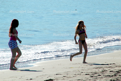 Drakes Beach, sand, people