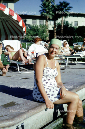 Bathing Cap, Bathingcap, 1950s